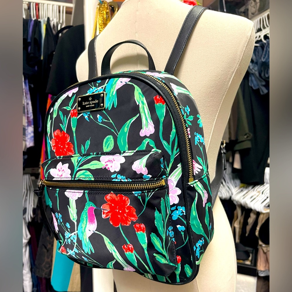 KATE SPADE Small Bradley Wilson Road HUMMINGBIRD Backpack NWOT